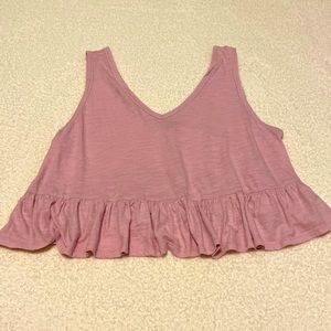 Wild Fable peplum cropped tank